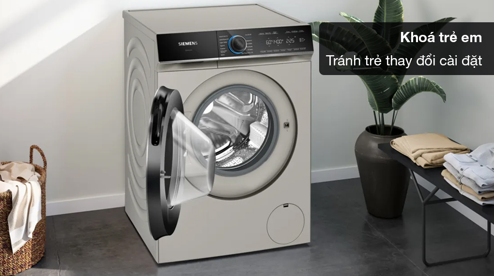 Máy giặt Siemens 9 kg WG44B20X40 iQ700 - Khóa trẻ em