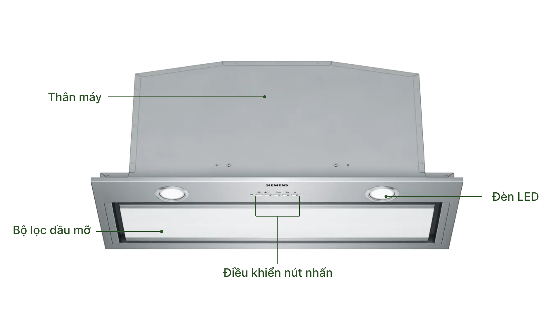 Máy hút mùi âm tủ Siemens LB79585M iQ700