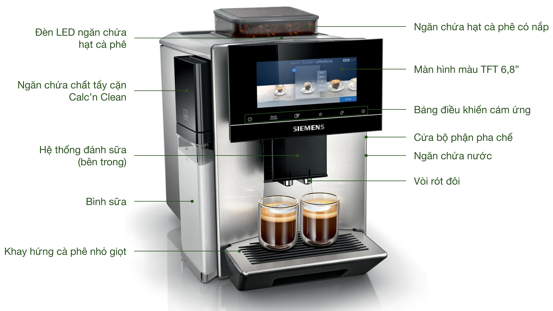 Máy pha cafe tự động Siemens TQ903DZ3 EQ900