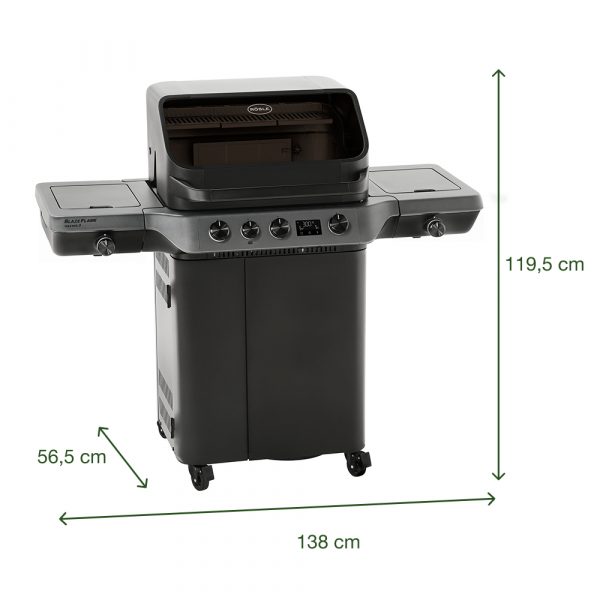 Bếp nướng BBQ Rosle 251062 Gasgrill Blazeflame Master 3 30mbar