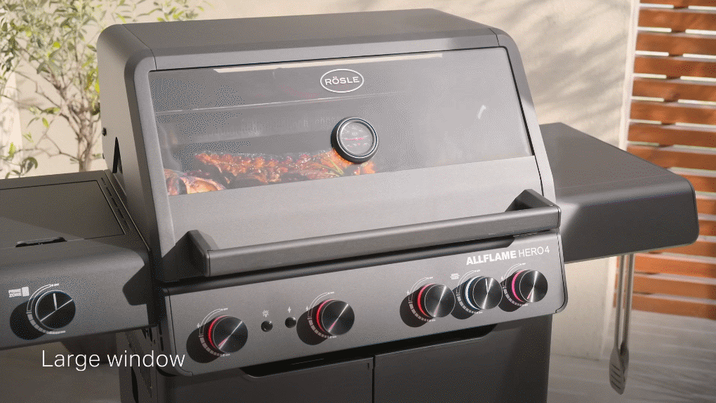 Cua so kinh lon The RÖSLE ALLFLAME gas grill series 1