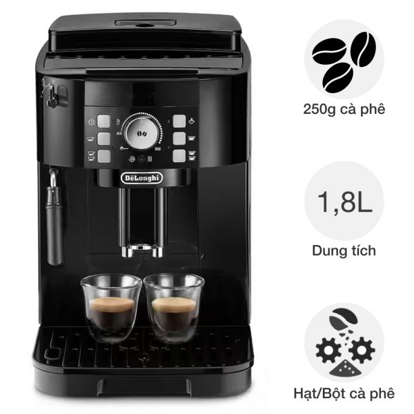 May pha cafe tu dong Delonghi ECAM12.122.B Magnifica S Black 10