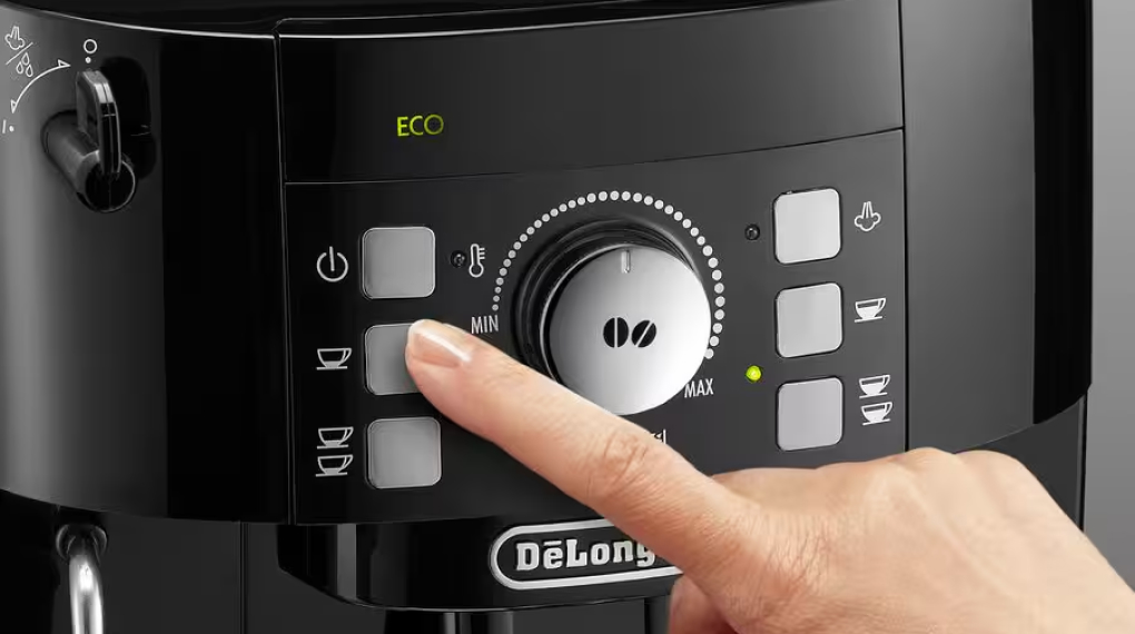 Máy pha cafe tự động Delonghi ECAM12.122.B Magnifica S Black - Trang bị chế độ tiết kiệm năng lượng Energy Saving Máy pha cafe tự động Delonghi ECAM12.122.B Magnifica S Black