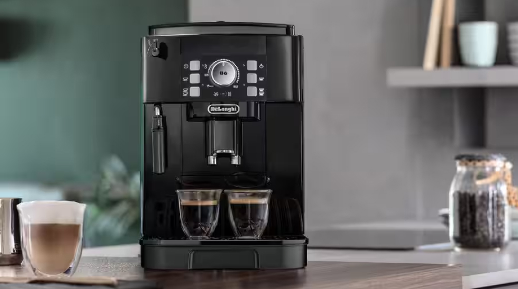 Máy pha cafe tự động Delonghi ECAM12.122.B Magnifica S Black - Tổng quan thiết kế Máy pha cafe tự động Delonghi ECAM12.122.B Magnifica S Black