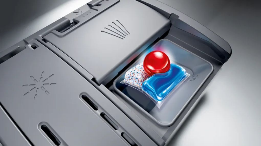 Máy rửa bát âm tủ Siemens SN65ZX07CE iQ500 - Hỗ trợ hòa tan và phân phối đều viên rửa DosageAssist Máy rửa bát âm tủ Siemens SN65ZX07CE iQ500