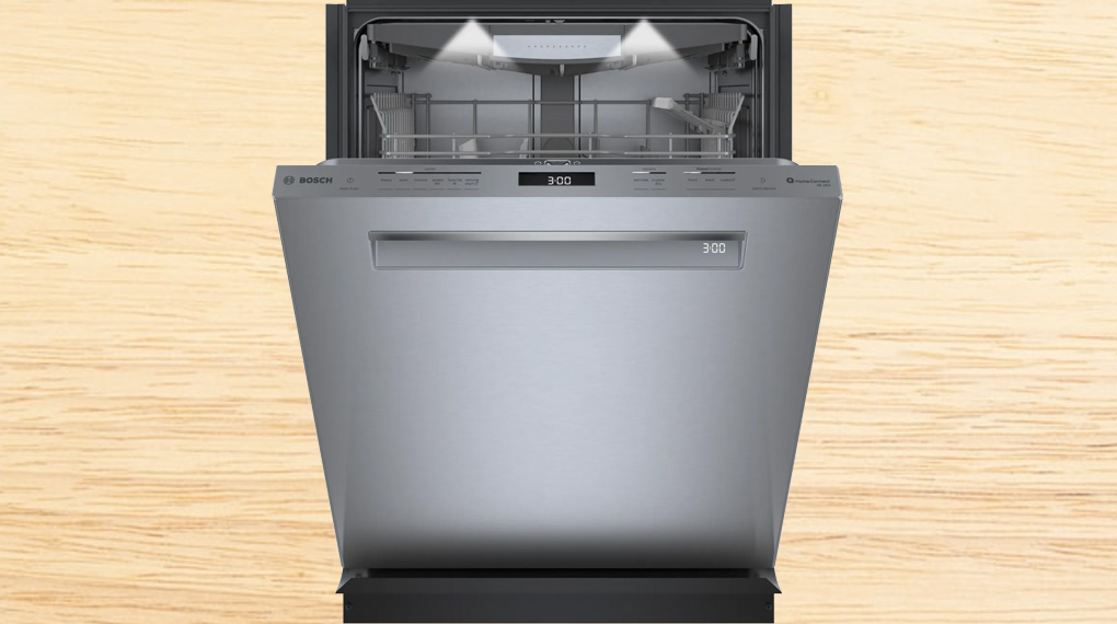 Máy rửa bát bán âm Bosch SHP9PCM5N Benchmark®-Trang bị đèn chiếu sáng tiện lợi