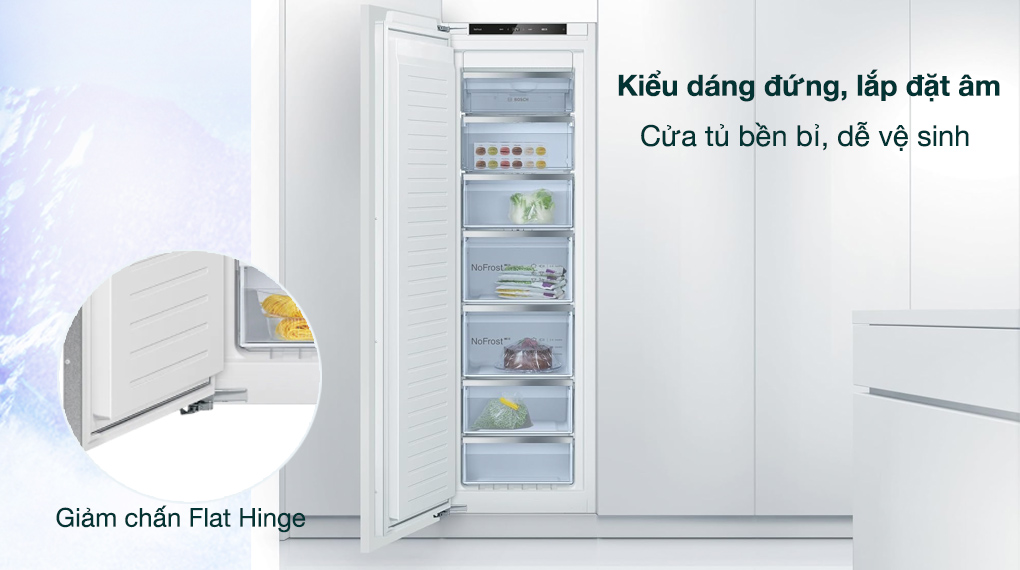 Tủ đông âm tủ Siemens 212 L GI81NACE0 iQ500 - Tổng quan thiết kế Tủ đông âm tủ Siemens 212 L GI81NACE0 iQ500 - Tổng quan thiết kế