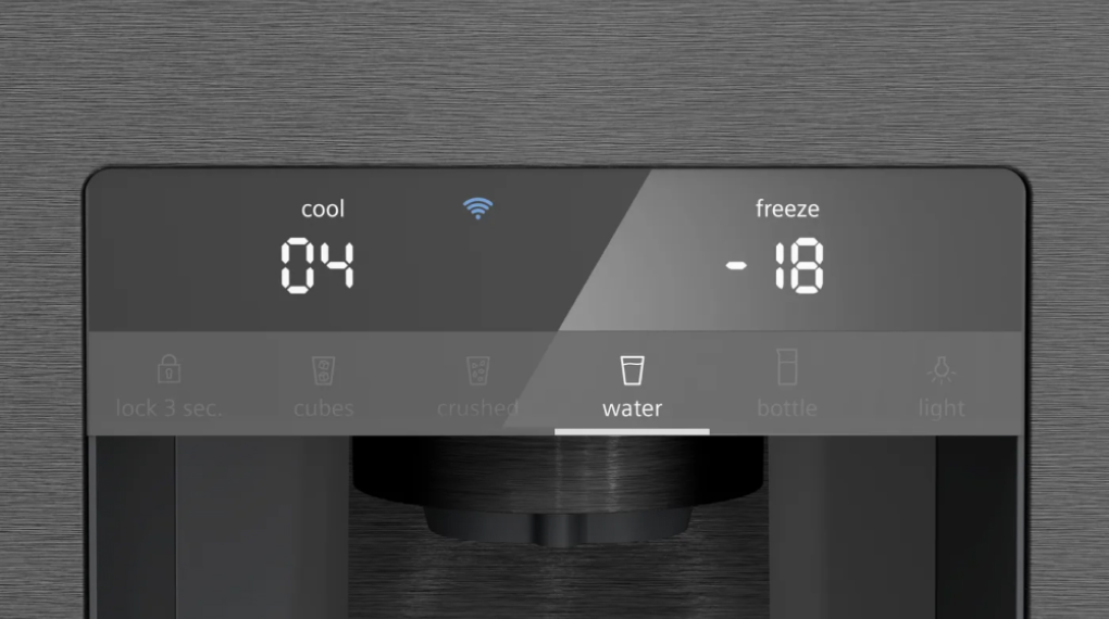 Tủ lạnh Siemens 574 lít KF96DAXEA iQ500 - Bảng điều khiển cảm ứng Tủ lạnh Siemens 574 lít KF96DAXEA iQ500
