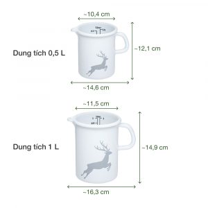 Cốc đong tráng men Riess Country