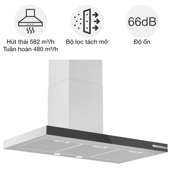 May hut mui ap tuong Bosch DWB97BK61T Serie 4