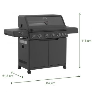 bep nuong gas rosle 251054 allflame hero 6 50mbar 28000 w 1