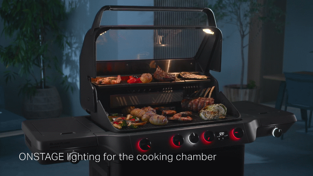 Bếp nướng gas Rösle 251063 Blazeflame Master 4 30mbar - Trang bị đèn chiếu sáng khoang nướng bep nuong gas rosle 251063 blazeflame master 4 30mbar 11