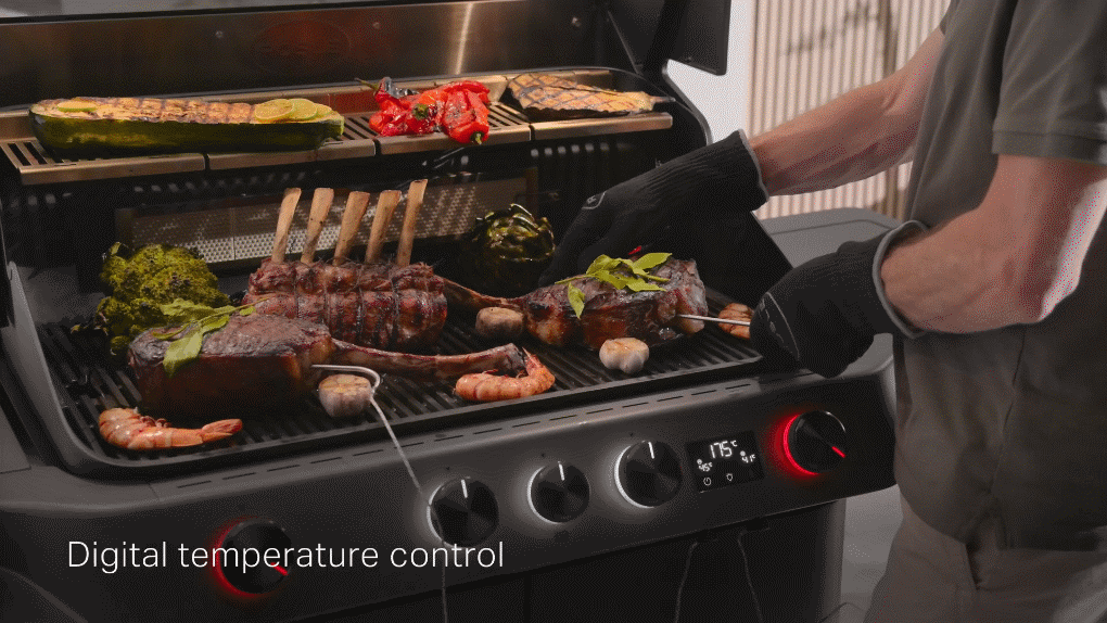 Bếp nướng gas Rösle 251063 Blazeflame Master 4 30mbar - Cho phép theo dõi từ xa qua ứng dụng Bluetooth hoặc màn hình trên bếp bep nuong gas rosle 251063 blazeflame master 4 30mbar 13