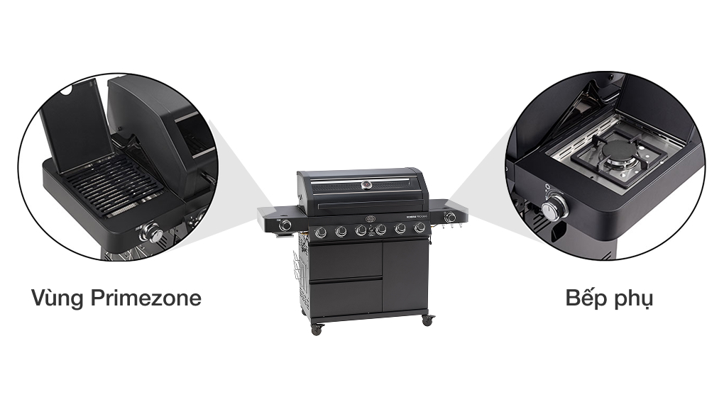 Bếp nướng gas Rösle Videro Pro G6-S Vario+ 27500 W