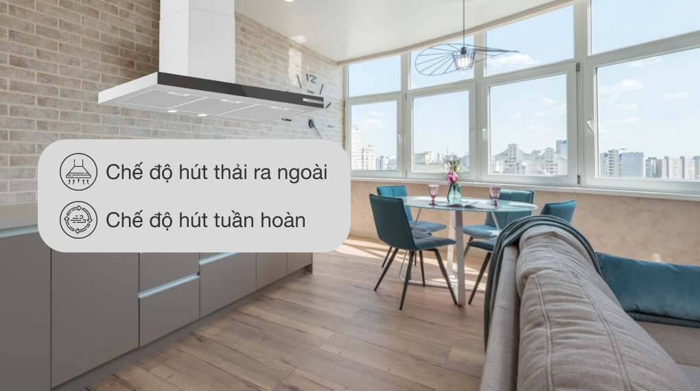 Máy hút mùi áp tường Bosch DWB97BK61T Serie 4