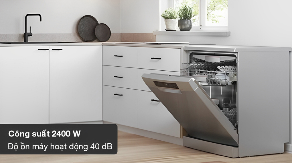 Máy rửa bát độc lập Bosch SMS6ZCI06E Serie 6 - Công suất 2400 W