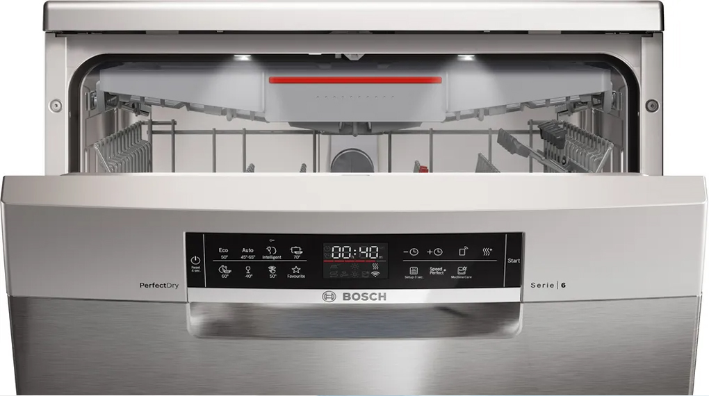 Máy rửa bát độc lập Bosch SMS6ZCI06E Serie 6 - Trang bị 8 chương trình rửa kèm 4 tùy chọn