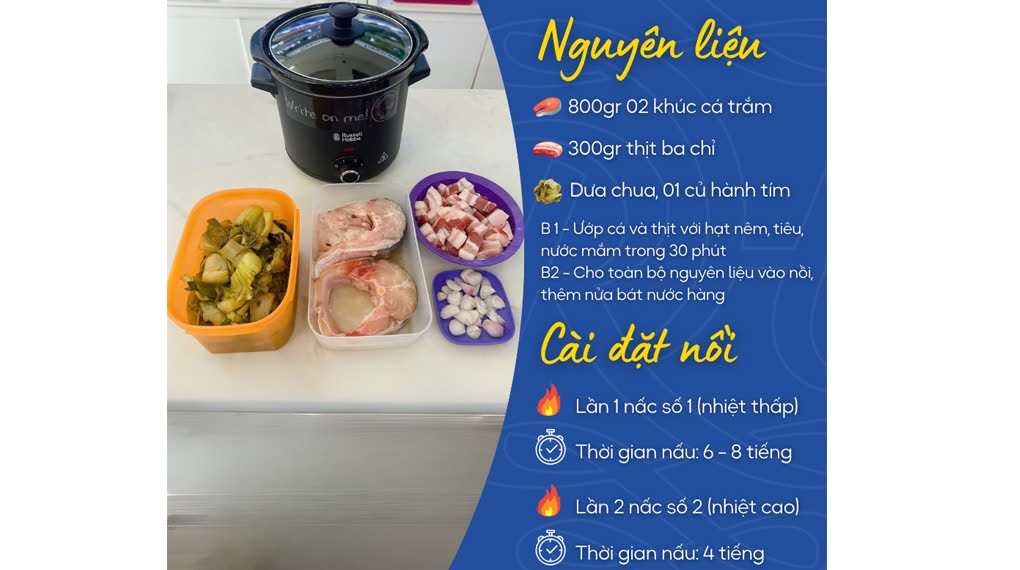 tong hop 20 cong thuc nau an voi noi nau cham russell hobbs 24