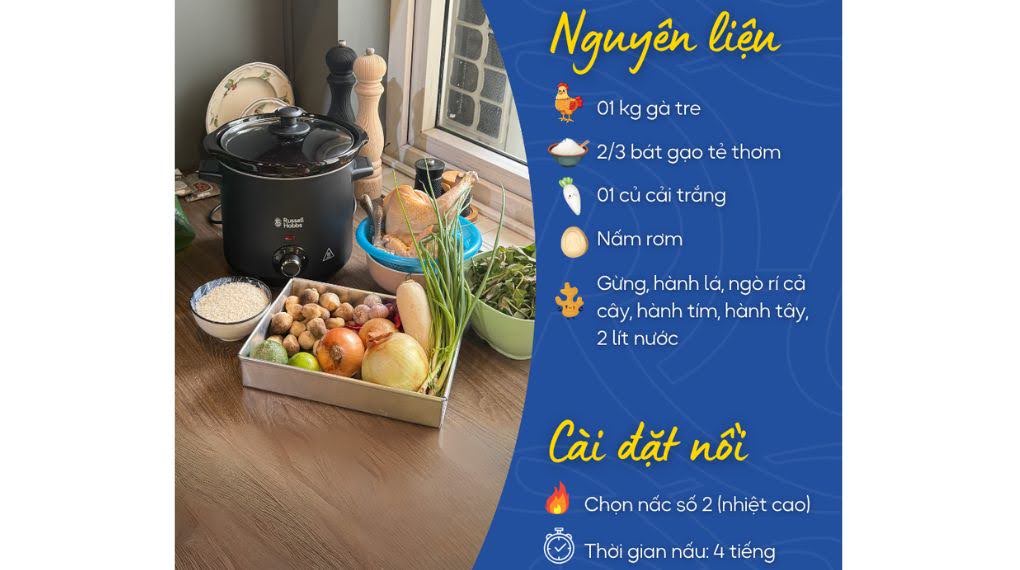 tong hop 20 cong thuc nau an voi noi nau cham russell hobbs 40