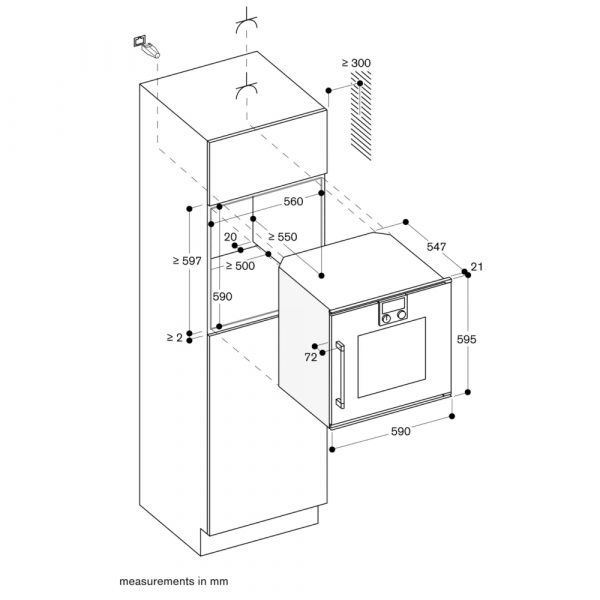 Lò nướng âm tủ Gaggenau BOP250102 Serie 200