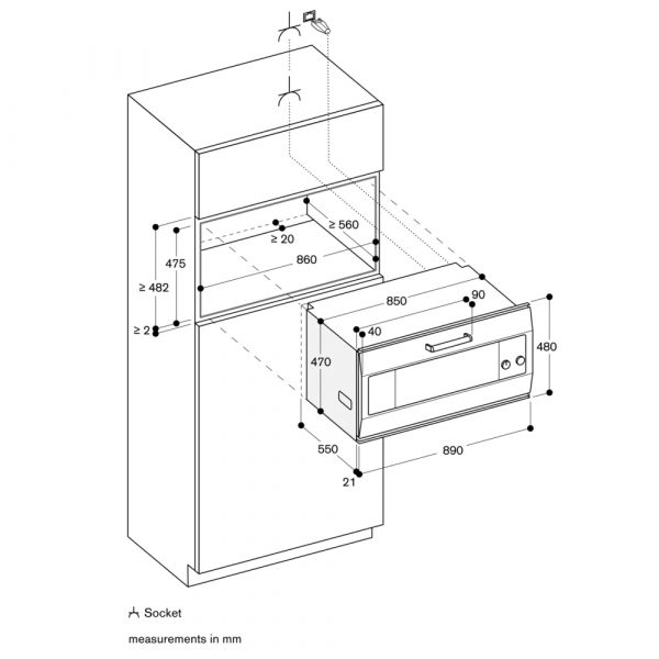 Lò nướng âm tủ Gaggenau EB333111