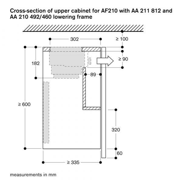May hut mui ap tuong Gaggenau AF210162 serie 206