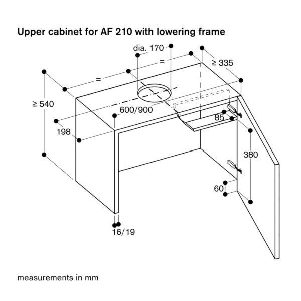 May hut mui ap tuong Gaggenau AF210162 serie 208
