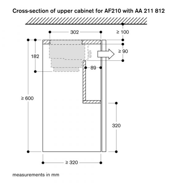 May hut mui ap tuong Gaggenau AF210162 serie 209