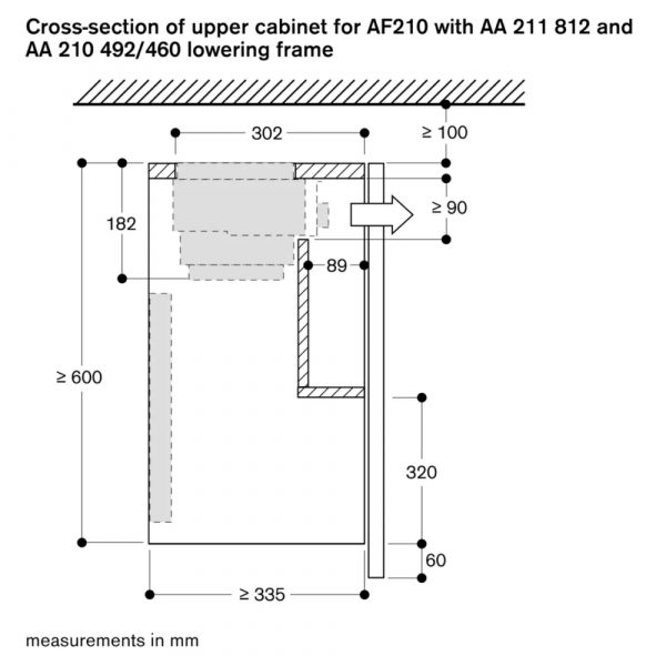 May hut mui ap tuong Gaggenau AF210192 serie 203