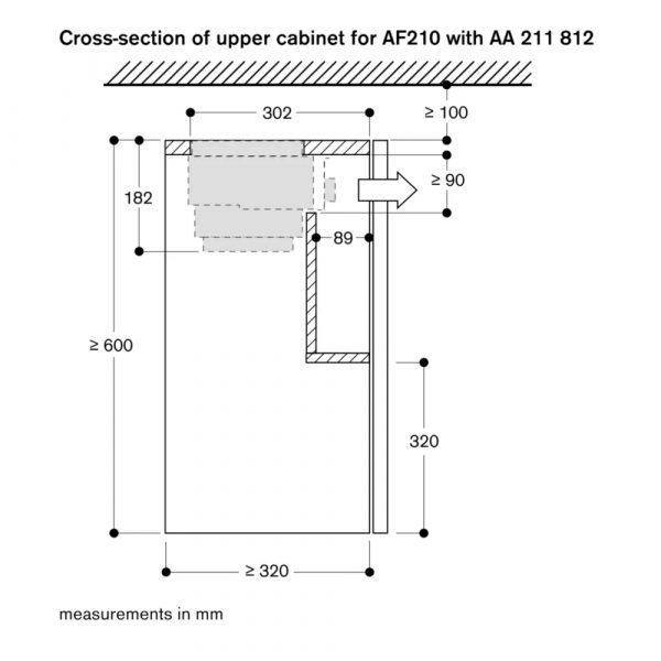 May hut mui ap tuong Gaggenau AF210192 serie 204