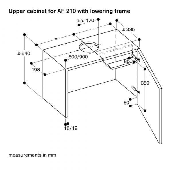 May hut mui ap tuong Gaggenau AF210192 serie 206
