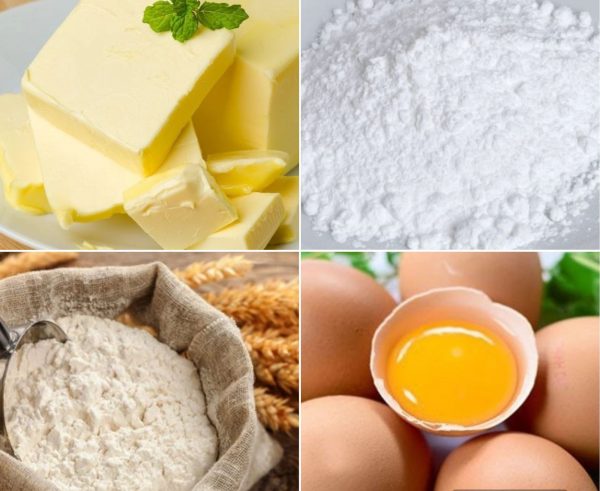 Chuẩn bị nguyên liệu làm bánh quy vani hình lưỡi liềm