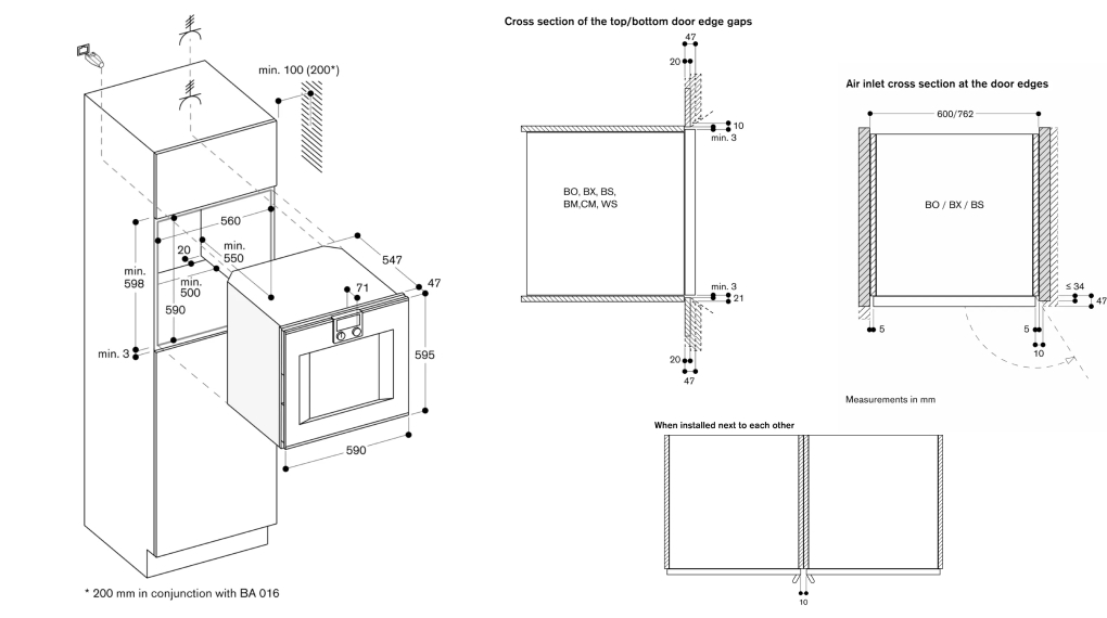 Lò nướng âm tủ Gaggenau BO450112 Serie 400