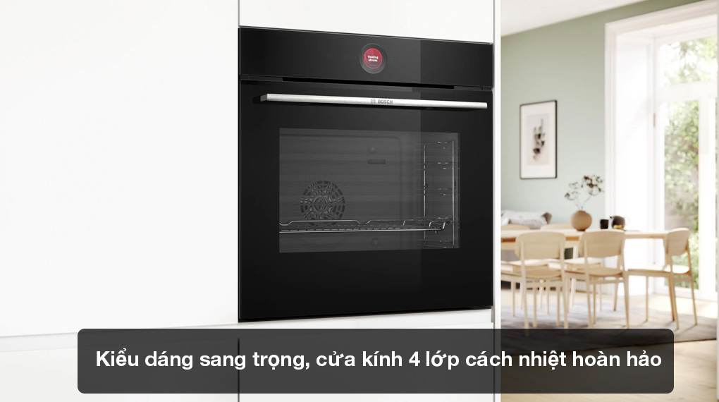 Lò nướng Bosch HBG7741B1 Serie 8 âm tủ-Tổng quan thiết kế Lò nướng Bosch HBG7741B1 Serie 8 âm tủ-Tổng quan thiết kế