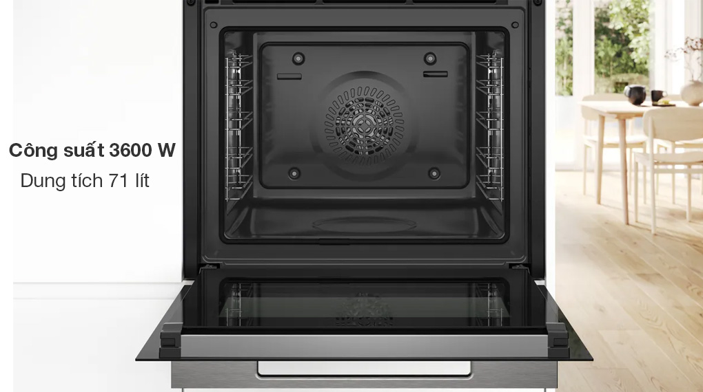 Lò nướng Bosch HBG7741B1 Serie 8 âm tủ-Công suất 3600 W Lò nướng Bosch HBG7741B1 Serie 8 âm tủ-Công suất 3600 W