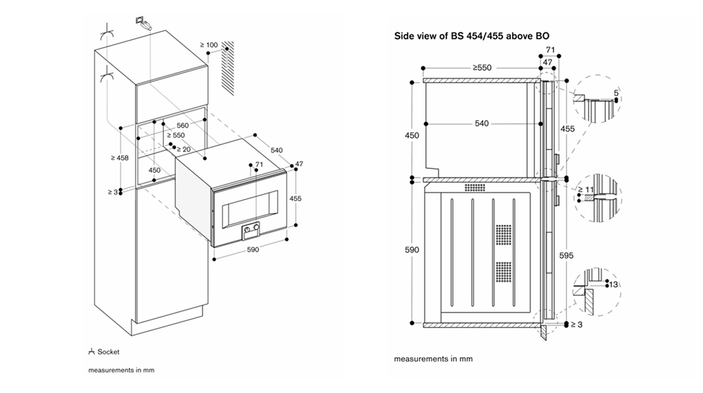 lo nuong kem hap gaggenau bs45 series 400 am tu 4