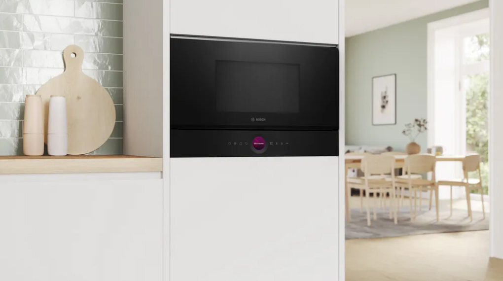 Lò vi sóng kèm nướng Bosch BER7321B1 Series 8 âm tủ - Tổng quan thiết kế Lò vi sóng kèm nướng Bosch BER7321B1 Series 8 âm tủ