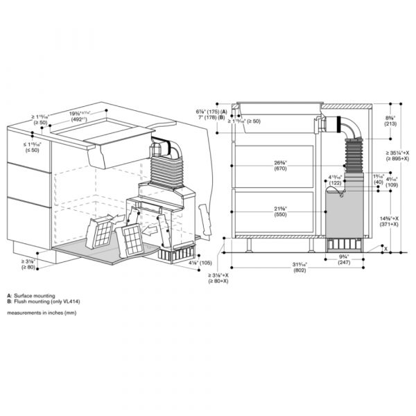 may hut mui am ban gaggenau vl200120 serie 200 23 1