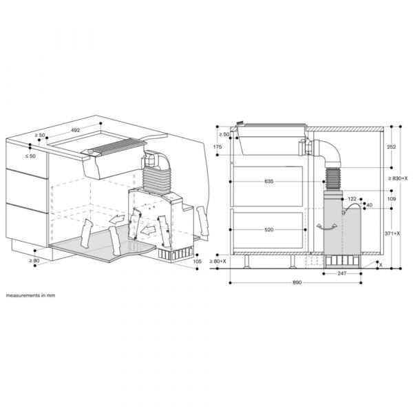 may hut mui am ban gaggenau vl200120 serie 200 24 1