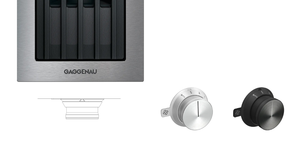 Máy hút mùi âm bàn Gaggenau VL414115 Serie 400 - Điều khiển núm vặn rời đặc biệt Máy hút mùi âm bàn Gaggenau VL414115 Serie 400