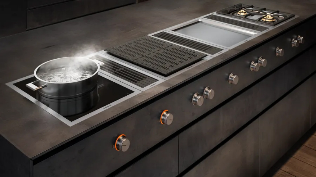 Máy hút mùi âm bàn Gaggenau VL414115 Serie 400 - Chế độ tăng cường Intensive tăng tối đa công suất hút mùi Máy hút mùi âm bàn Gaggenau VL414115 Serie 400