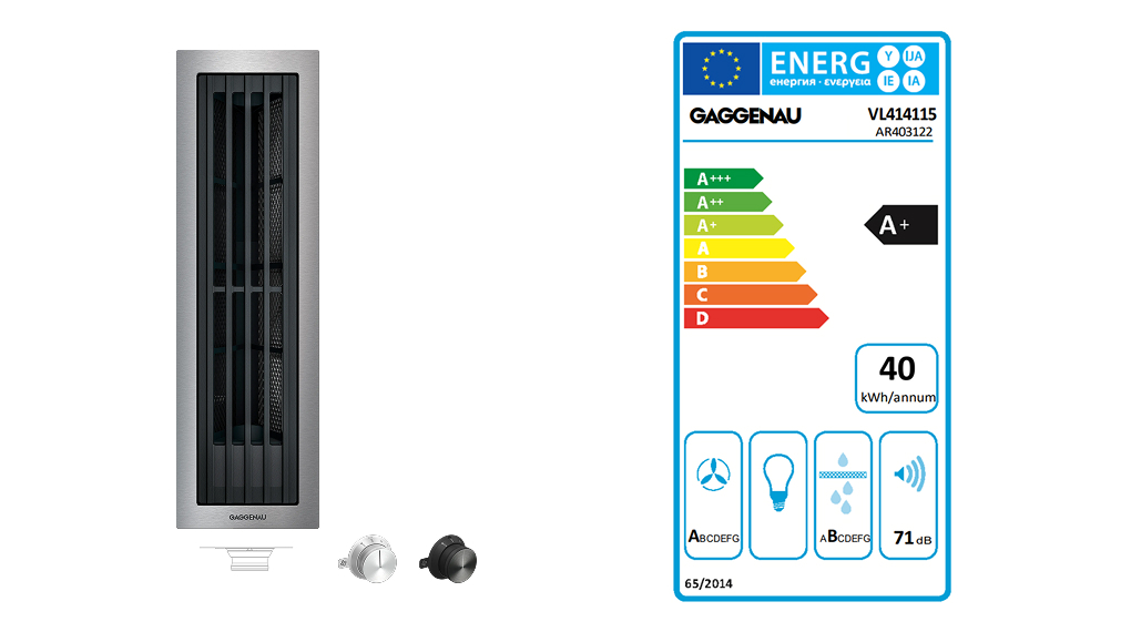 Máy hút mùi âm bàn Gaggenau VL414115 Serie 400 - Công suất hoạt động Máy hút mùi âm bàn Gaggenau VL414115 Serie 400