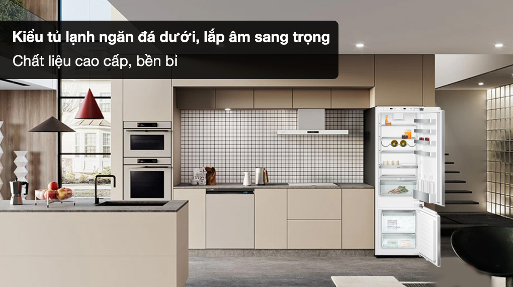 Tủ lạnh âm tủ Gaggenau RB282304ID 271 lít series 200-Tổng quan thiết kế Tủ lạnh âm tủ Gaggenau RB282304ID 271 lít series 200-Tổng quan thiết kế