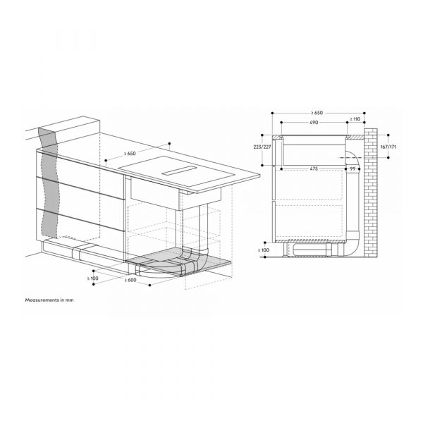 bep tu kem hut mui gaggenau cv492105 series 400 7400 w 17