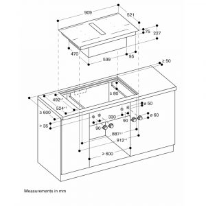 bep tu kem hut mui gaggenau cv492105 series 400 7400 w 5
