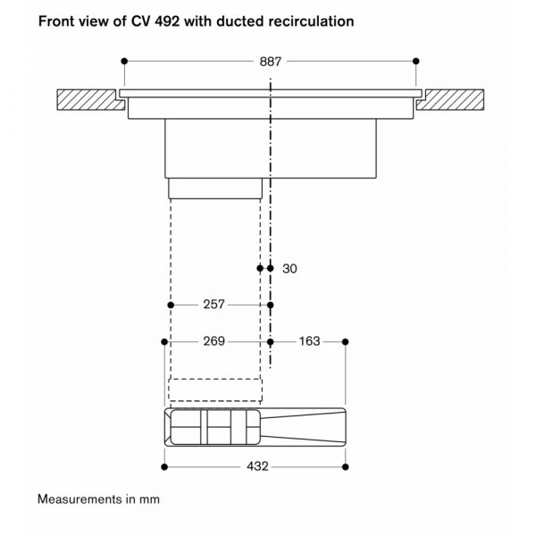 bep tu kem hut mui gaggenau cv492105 series 400 7400 w 6