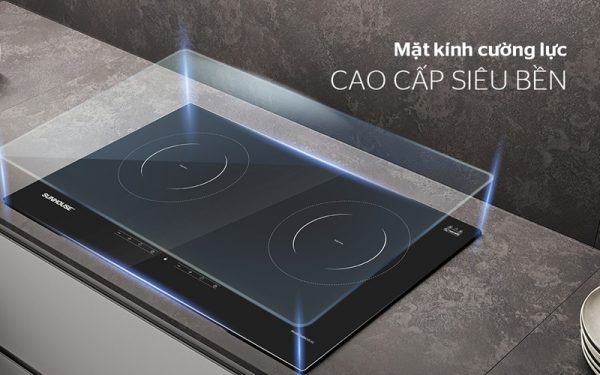 Mặt kính chất lượng giúp bếp từ nấu nhanh và ít tốn điện