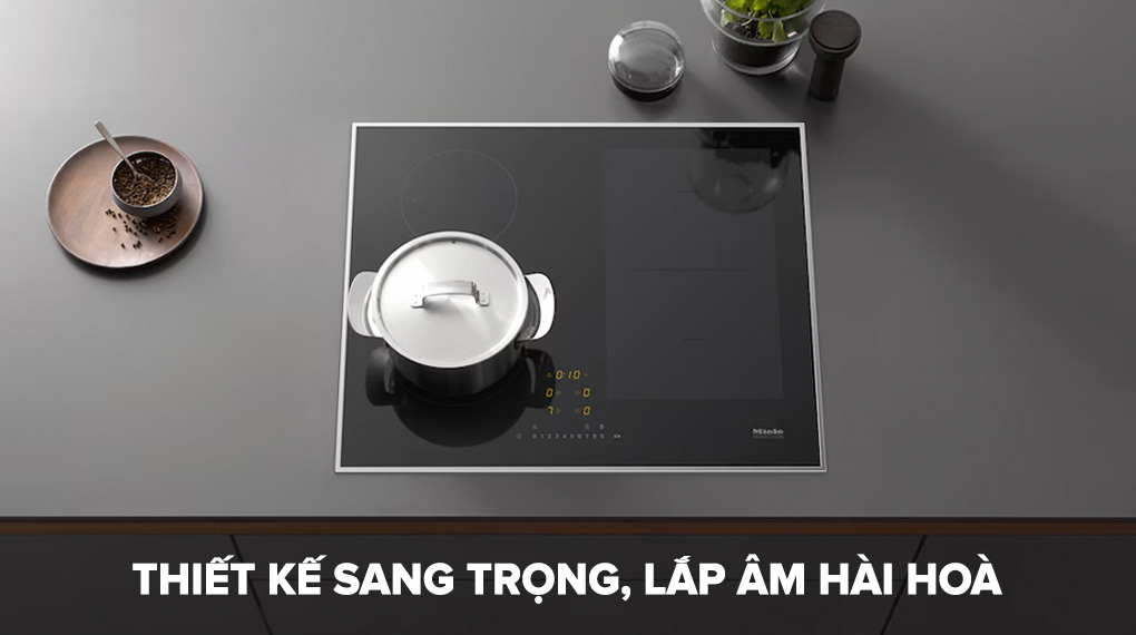 Bếp từ 4 vùng nấu Miele KM 7464 FR 7300 W - Thiết kế sang trọng lắp âm hài hoà bep tu 4 vung nau miele km 7464 fr 7300 w 3 1
