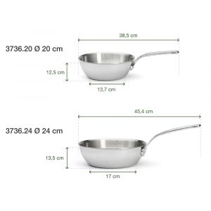 chao inox de buyer 3736 rounded saute pan affinity 15
