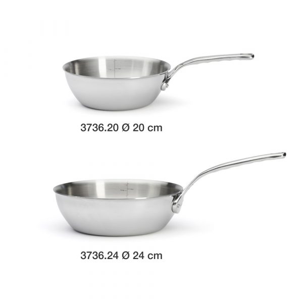 chao inox de buyer 3736 rounded saute pan affinity 9